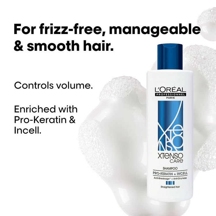 Xtenso Care Shampoo, Frizz-Free Smooth Hair With Pro-Keratin & Incell