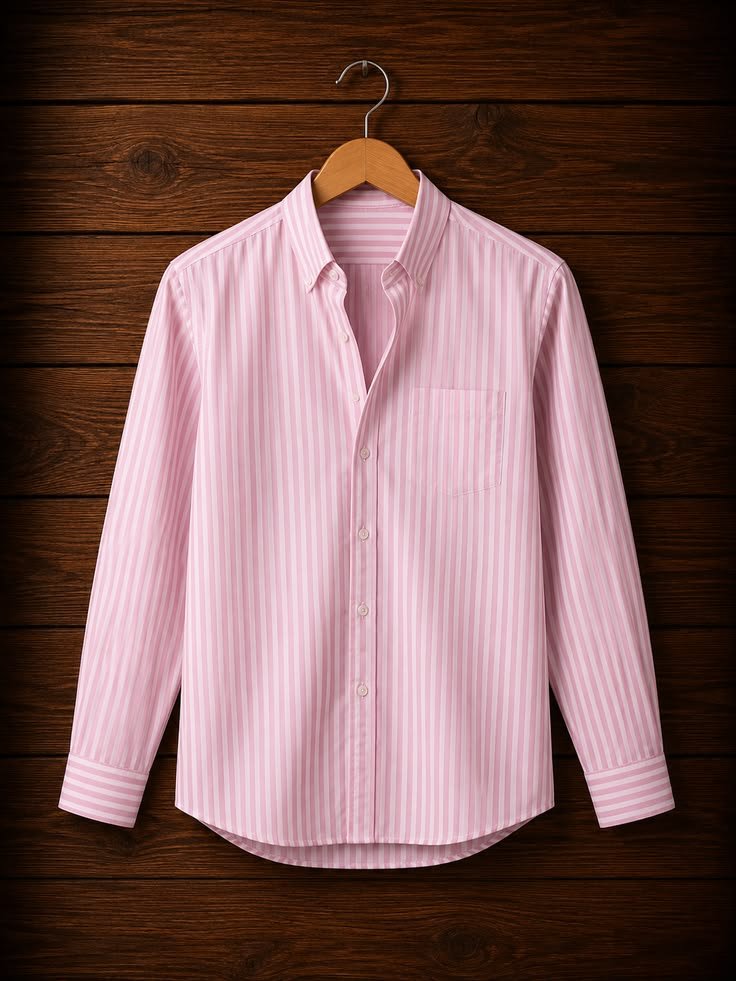 Vertical Striped Shirt Long Sleeve
