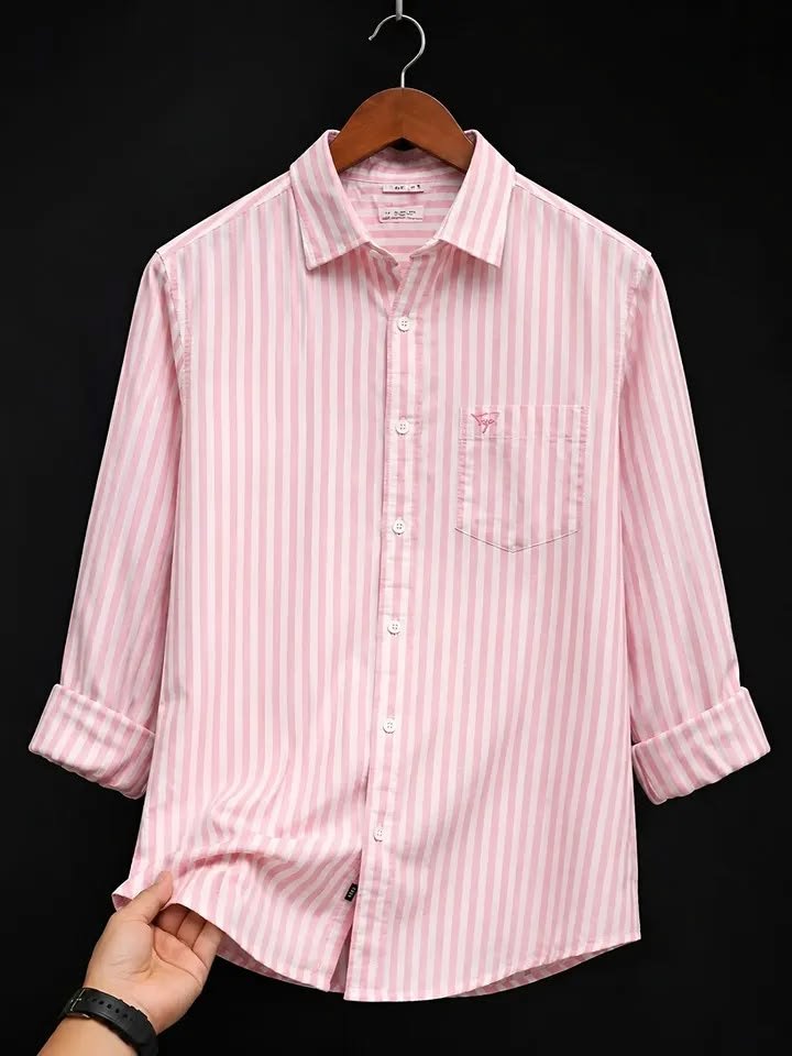 Vertical Striped Shirt Long Sleeve