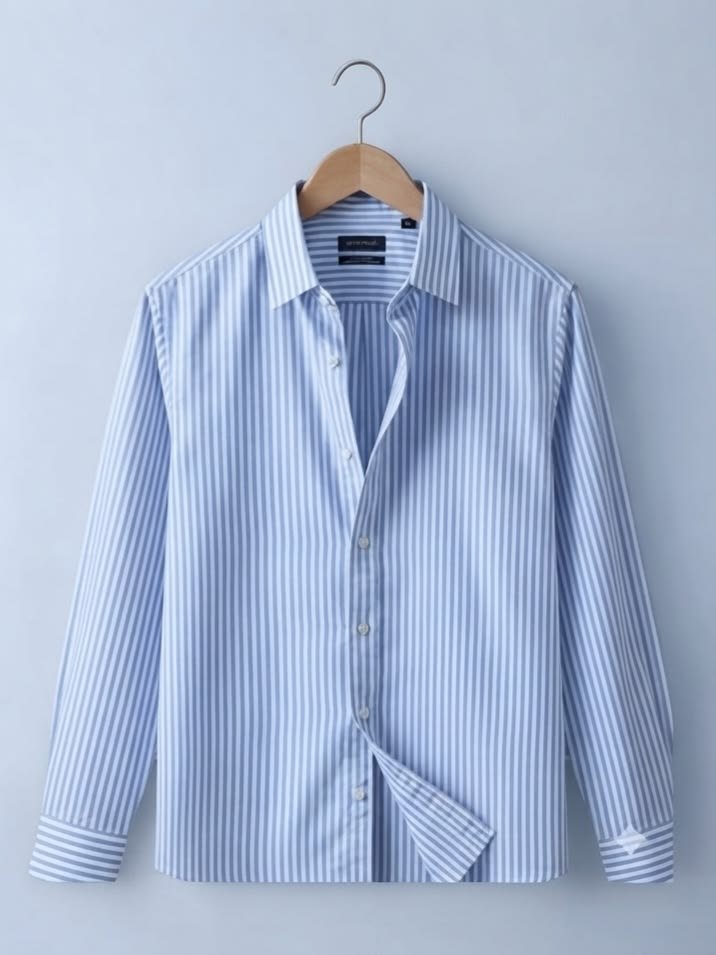 Vertical Striped Shirt Long Sleeve