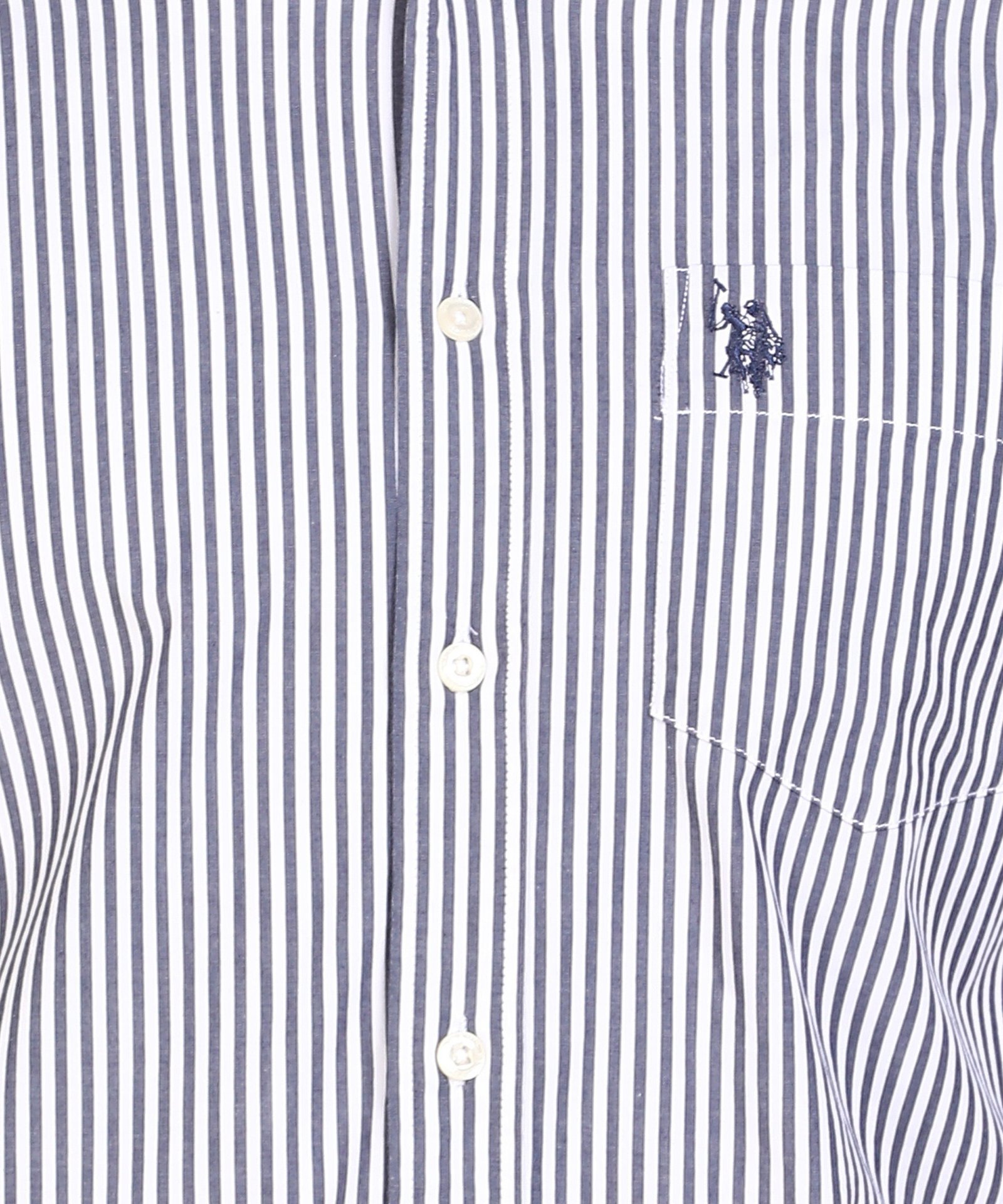 U.S. POLO ASSN. Men Regular Fit Striped Button Down Collar Casual Shirt